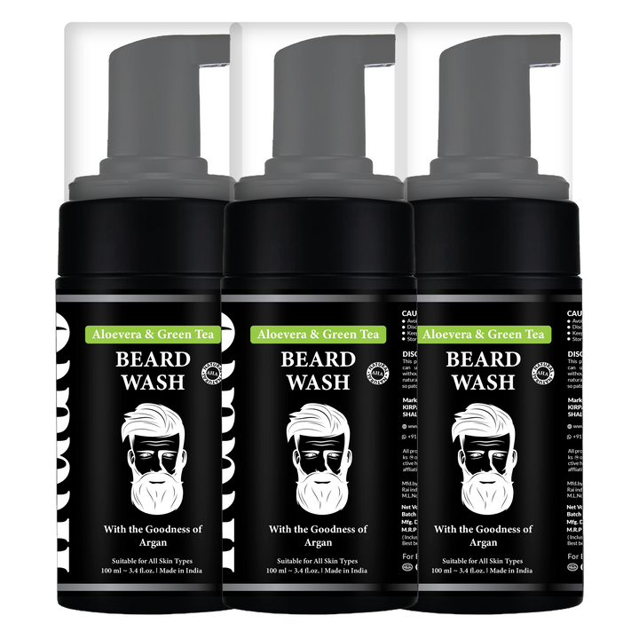  Beard Wash Shampoo for Men Pack of 3