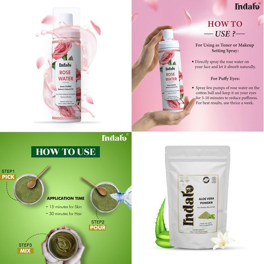 Aloe Vera powder with Rose Water