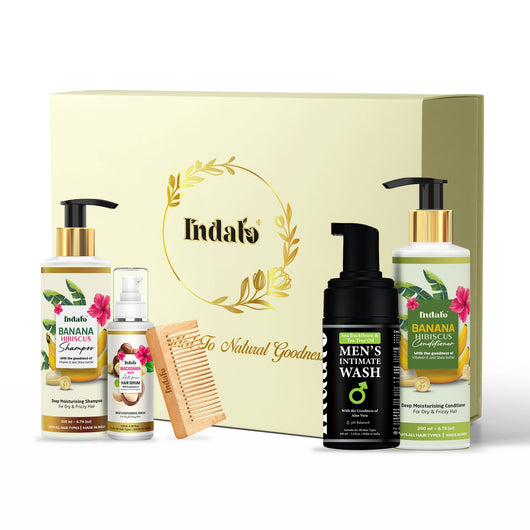 Indalo Rakhi Special Mens Grooming Combo (Free Neem Comb) Premium Cream Liquid