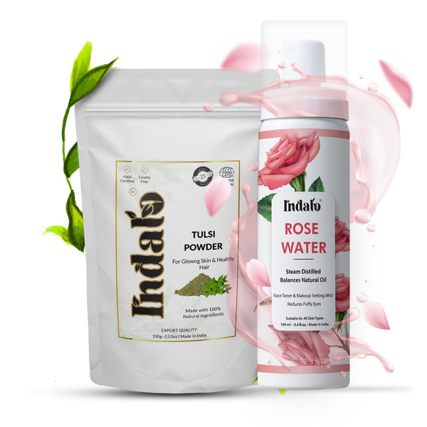 Indalo Tulsi Powder with Pure Rose Water