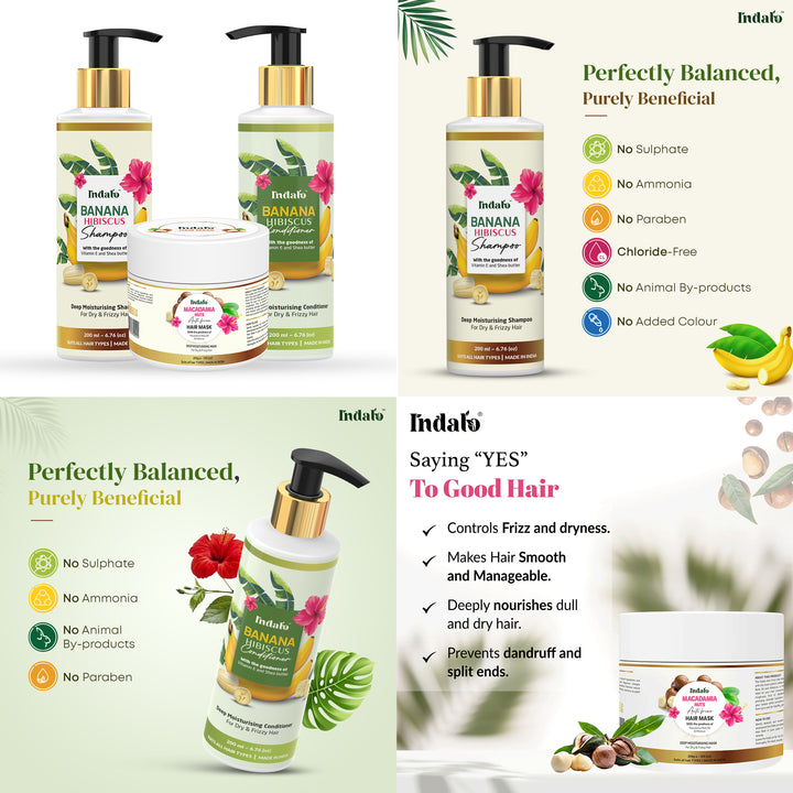 Indalo Hair Care Combo for Frizzy hair