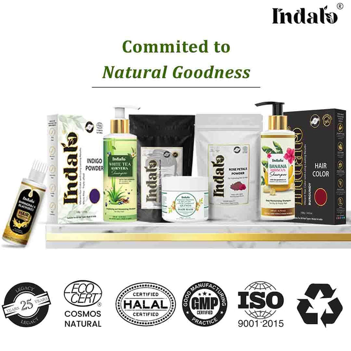 Indalo hair and skin care products range