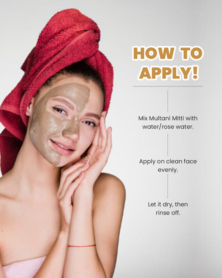 how o apply multani mitti 