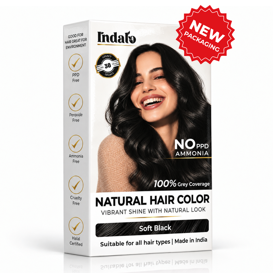 Natural Soft Black Hair Color for No More Chemical Damage - 100g