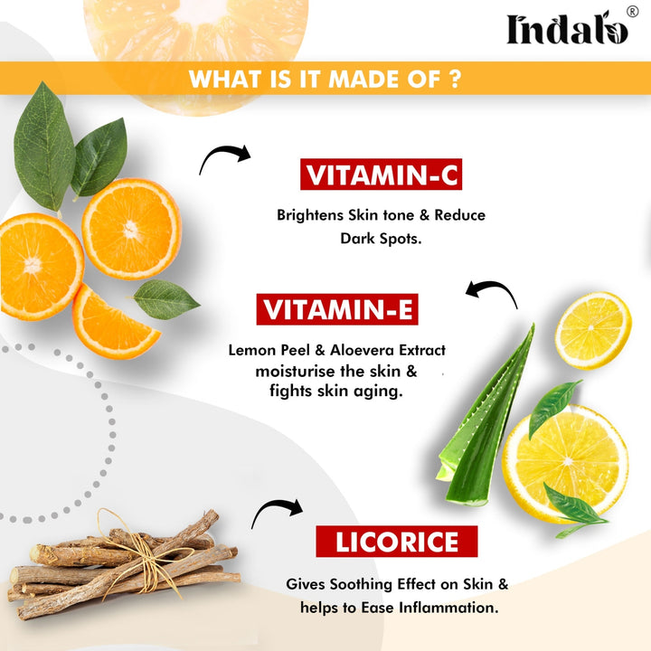 Vitamin C Foaming Face Wash With Aloe Vera Extract For Brightening Skin Tone - 100Ml Liquid