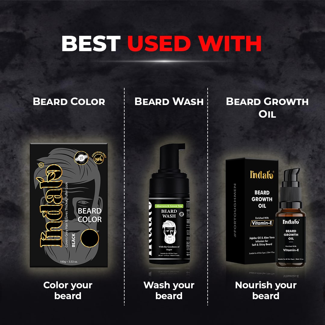 Query Beard Color Instant Beard Color to Get Best Henna Beard Hue | Beard Henna Dye – Indalo