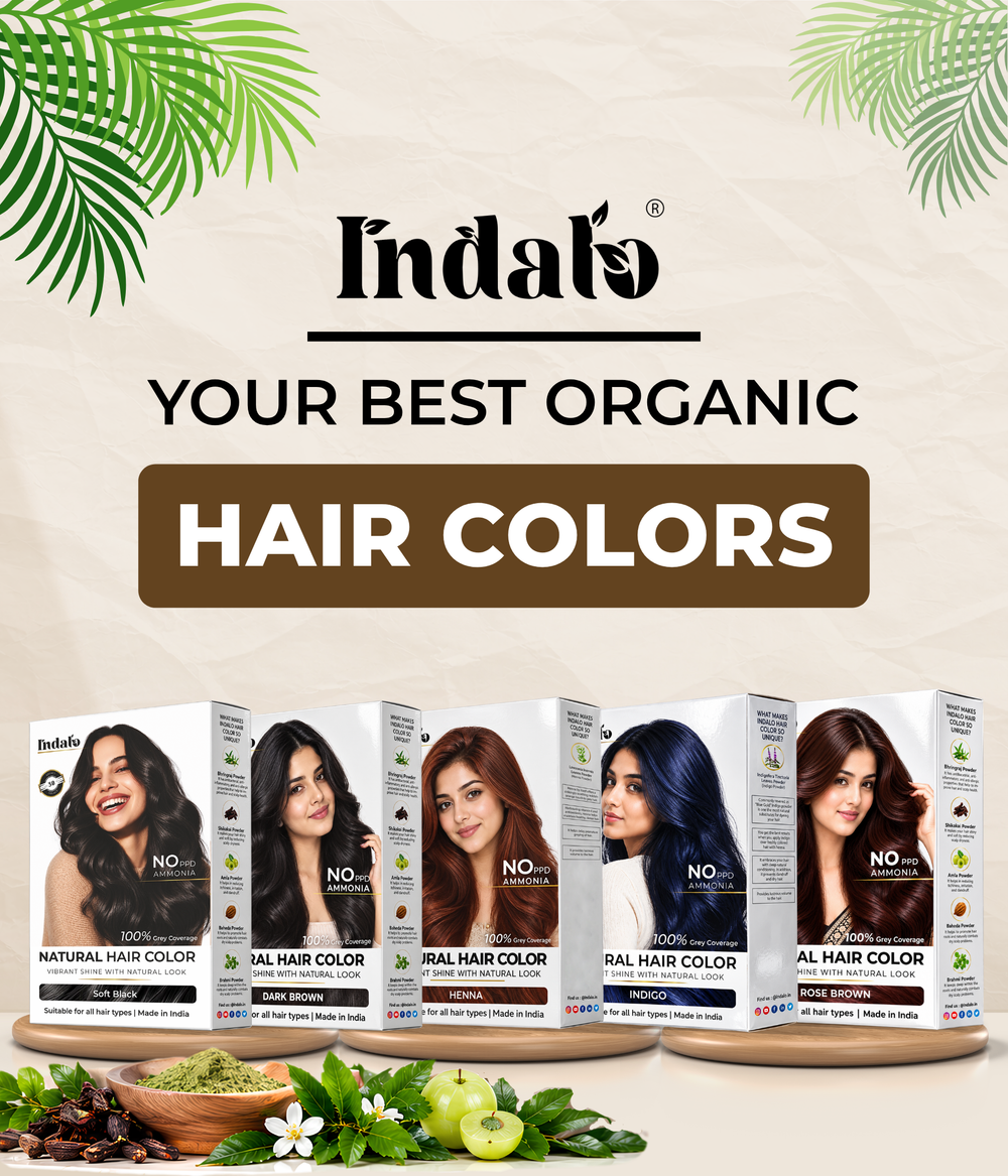 Buy Pure Natural Hair Color – 100% Herbal & Chemical-Free | Indalo