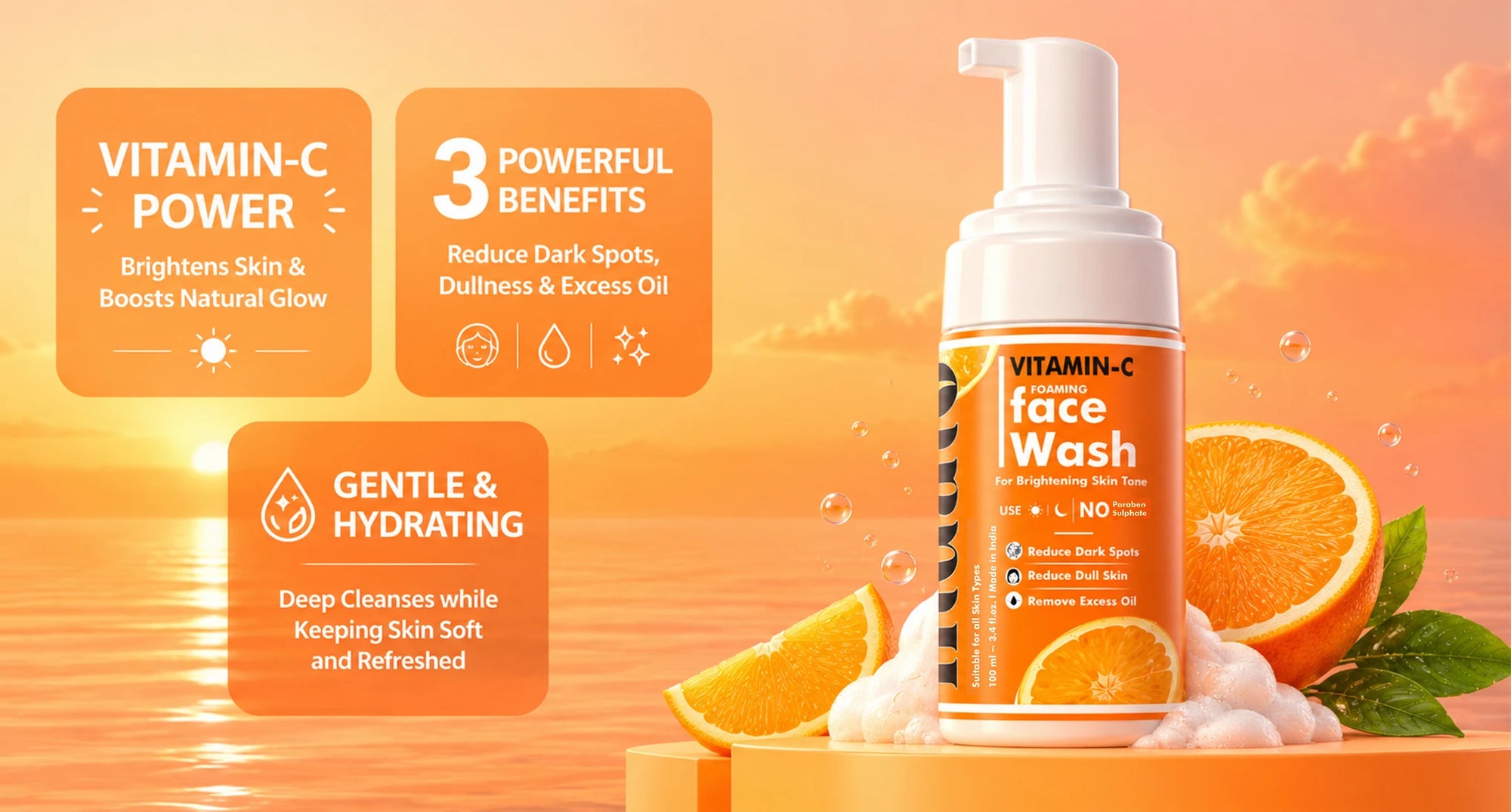 Vitamin C Foaming Face Wash For Your Beautiful Face