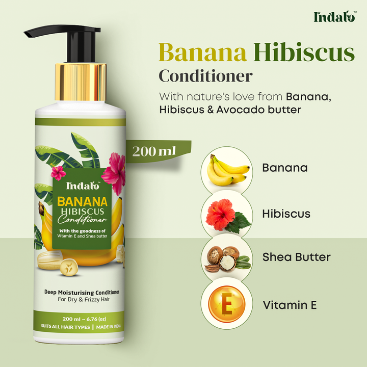 Indalo Banana Hibiscus Conditioner for frizzy hair
