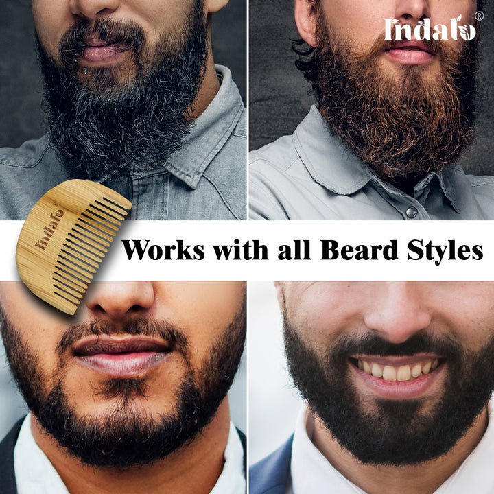 Indalo Beard Neem Wood Comb Color
