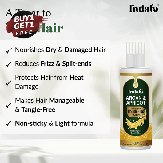 Argan & Apricot Hair Oil for Frizzy Hair