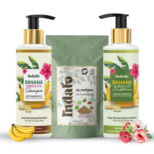 Banana Shampoo-Conditioner and Treatment Pack