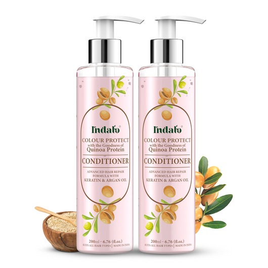 Indalo Quinoa Protein Colour Protect Conditioner With Argan Oil And Keratin Hair Treatment For